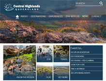 Tablet Screenshot of centralhighlands.com.au